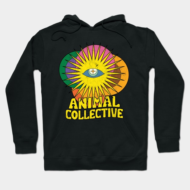 animal collective \/\/\ vintage look fan art design Hoodie by DankFutura